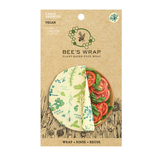 Bee's Wrap | Assorted (Set of 3) VEGAN HERB