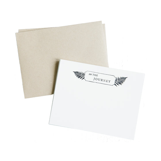 Letterpress Note Cards | Journey